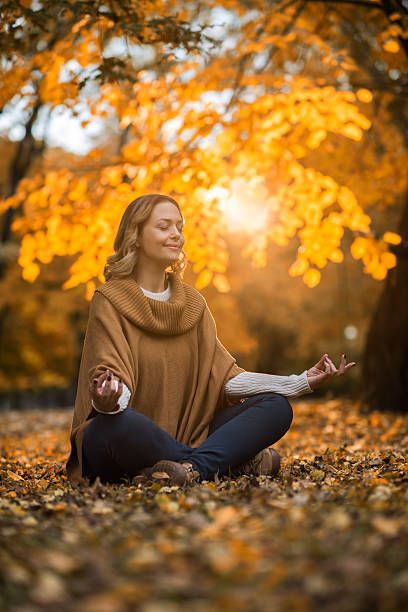 smiling yoga woman